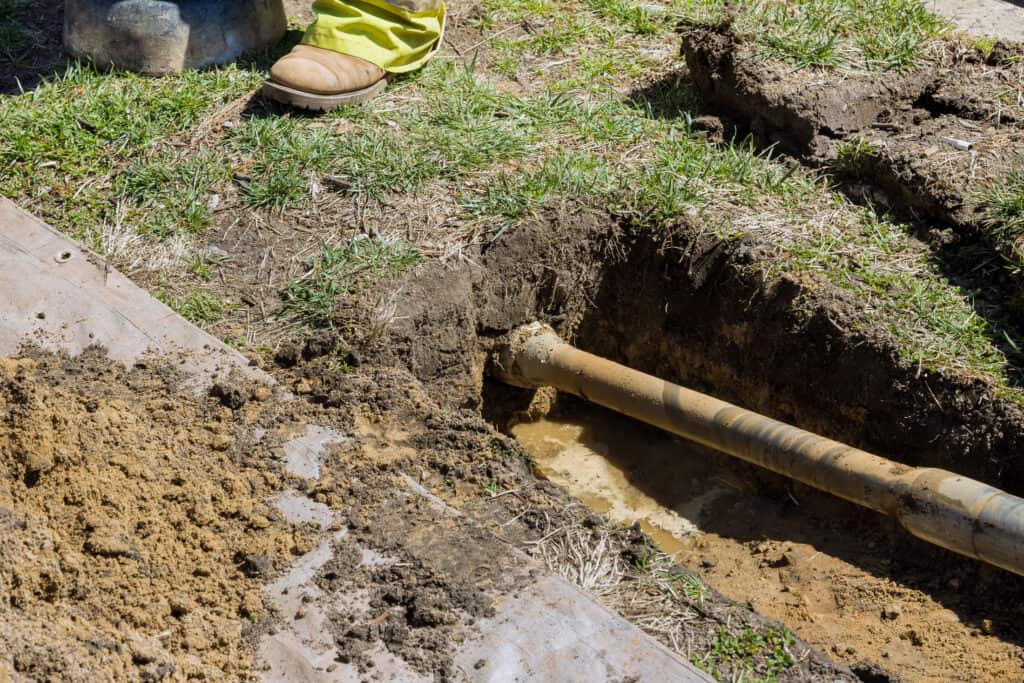 Osborne Plumbing sewer line repair work