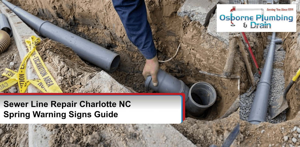 Spring Sewer Line Issues in Charlotte: Early Warning Signs, Repair vs Replacement Decisions, and How Homeowners Avoid Emergency Excavations