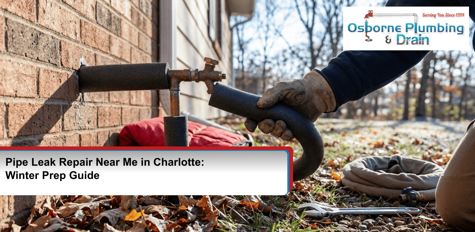 Plumber checking for pipe leak in Charlotte